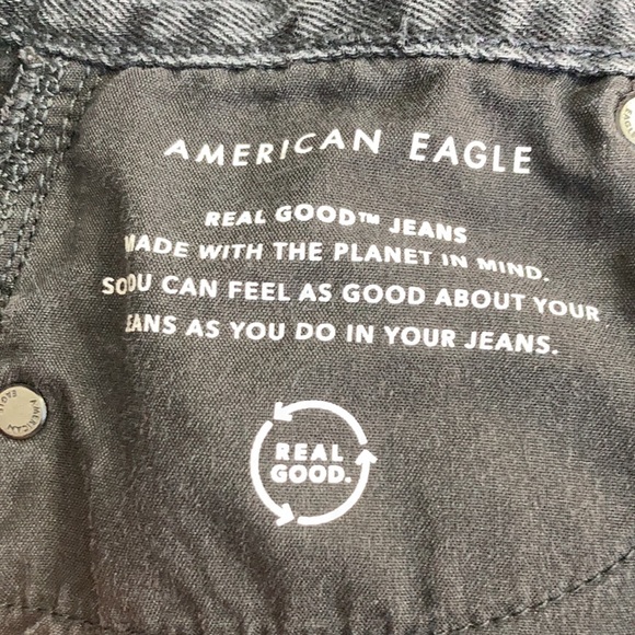 American Eagle Ripped Relaxed Mom Jeans US size 00 - Picture 4 of 4